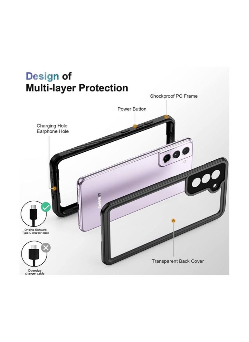 Rock Pow - Samsung Galaxy S21 FE Case,Galaxy S21 FE Waterproof Case with Built-in Screen Protector 360° Full Body Protective Shockproof IP68 Underwater Phone Case for Samsung Galaxy S21 FE 5G - Image 1