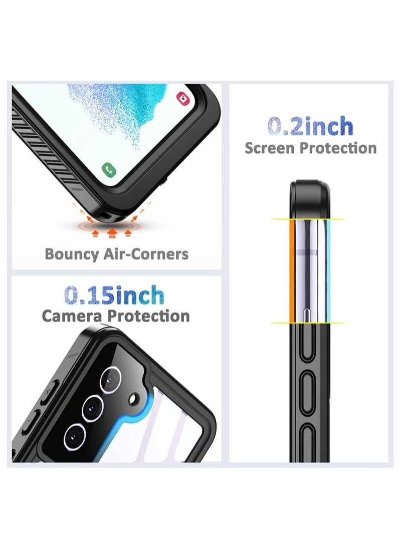 Rock Pow - Samsung Galaxy S21 FE Case,Galaxy S21 FE Waterproof Case with Built-in Screen Protector 360° Full Body Protective Shockproof IP68 Underwater Phone Case for Samsung Galaxy S21 FE 5G - Image 1