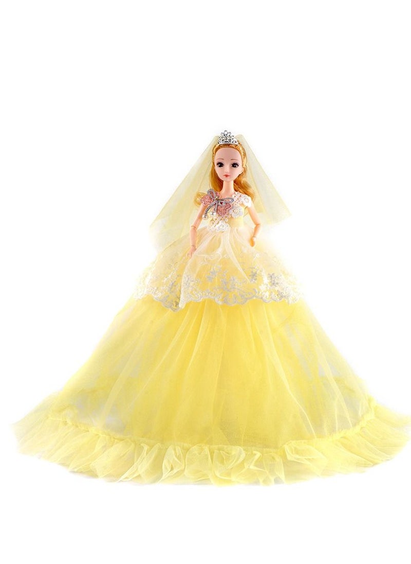 1-Piece Doll Children's and Girls' Toy Training Institution Gift Box with Enamel Cartoon Dolls 30cm 