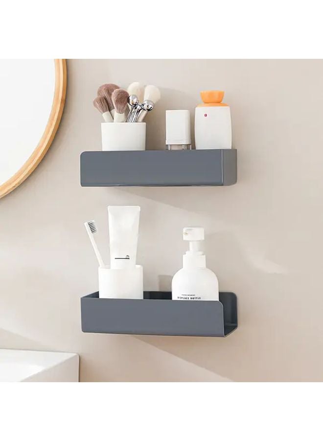 Large Capacity Wall Mounted Tissue Box Holder Magnetic Surface Mount Waterproof ABS Plastic Black - Image 2