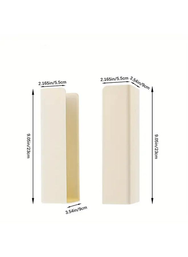 Large Capacity Wall Mounted Tissue Box Holder Magnetic Surface Mount Waterproof ABS Plastic Black - Image 4