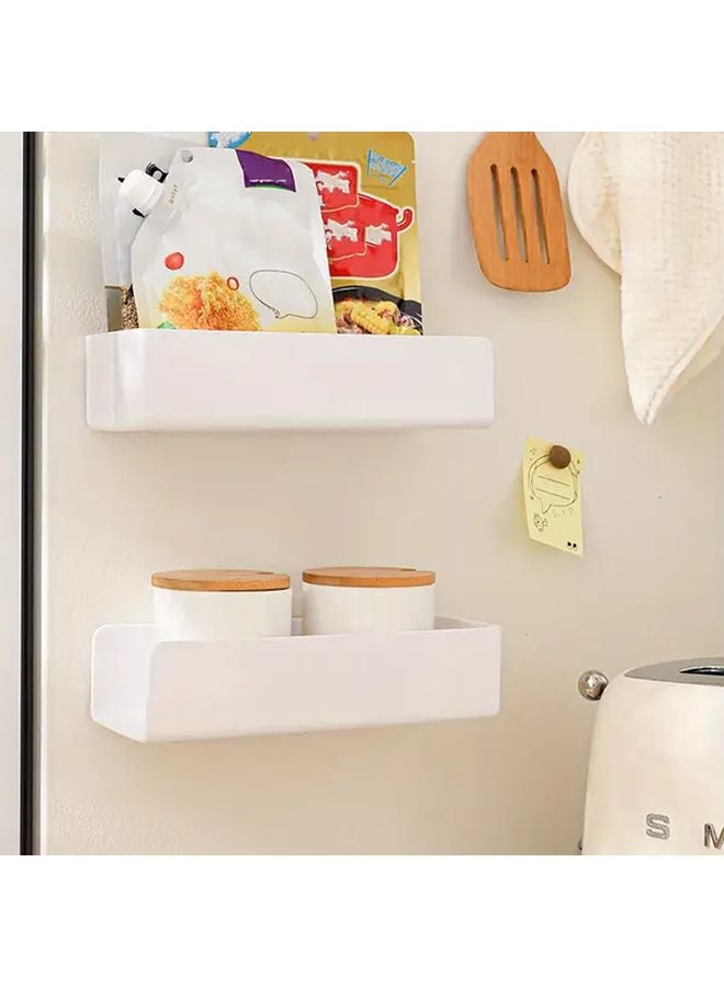 Large Capacity Wall Mounted Tissue Box Holder Magnetic Surface Mount Waterproof ABS Plastic Black - Image 3