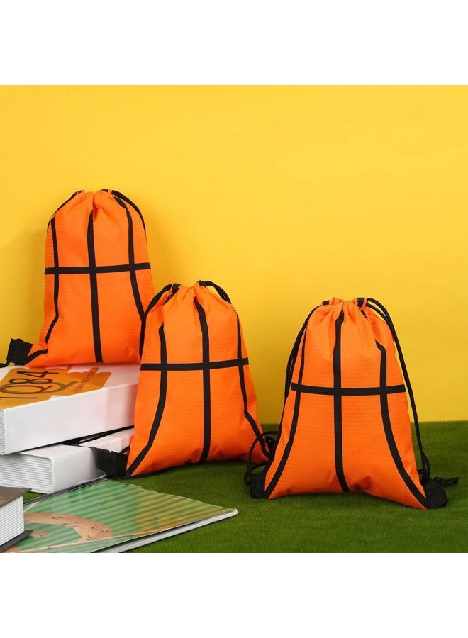 Shappy 12 Pieces Small Sport Drawstring Bags Candy Bag Sport Party Drawstring Goodie Favor Bags Supplies Gifts(7 x 10 Inch, Volleyball Style) - Image 5