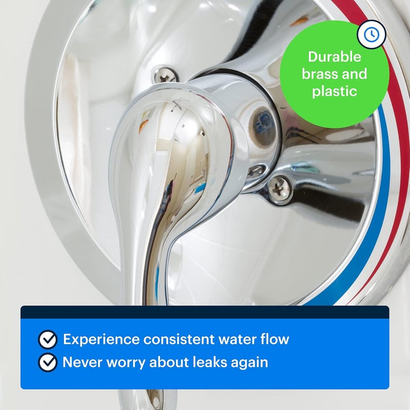 Essential Values Replacement Compatible with Moen 1222 Replacement Cartridge – Aftermarket for One-Handle Posi-Temp Faucets & Moen Tub Shower - Durable Brass & Plastic - Image 3