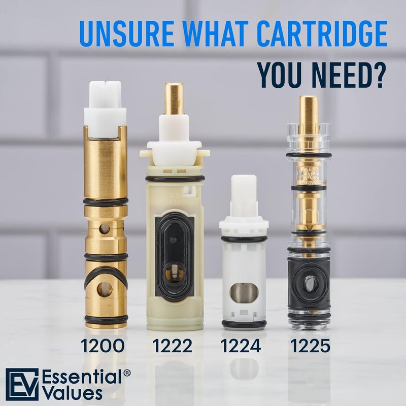 Essential Values Replacement Compatible with Moen 1222 Replacement Cartridge – Aftermarket for One-Handle Posi-Temp Faucets & Moen Tub Shower - Durable Brass & Plastic - Image 4