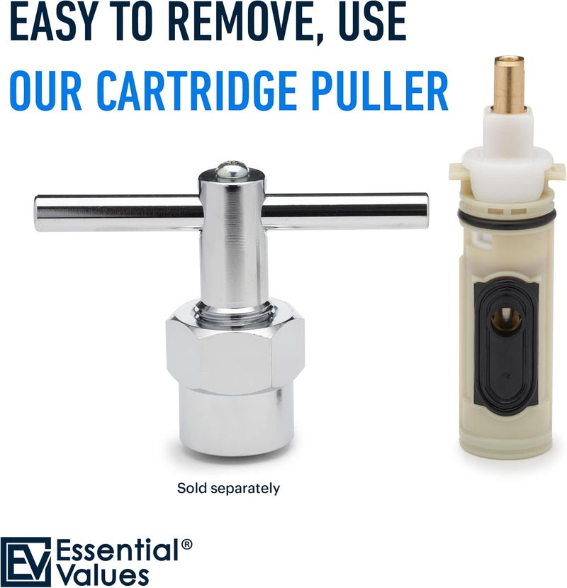 Essential Values Replacement Compatible with Moen 1222 Replacement Cartridge – Aftermarket for One-Handle Posi-Temp Faucets & Moen Tub Shower - Durable Brass & Plastic - Image 5