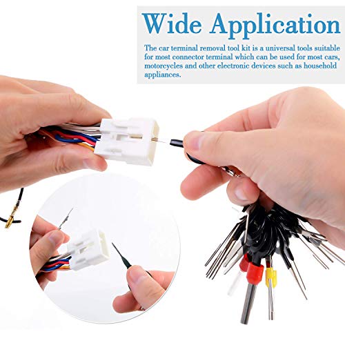 Vignee 60pcs Terminal Removal Tool kit,Pins Terminals Puller Repair Tools for Car Pin Extractor Electrical Wiring Crimp Connectors,Key Extractor Depinning Tool Set - Image 2