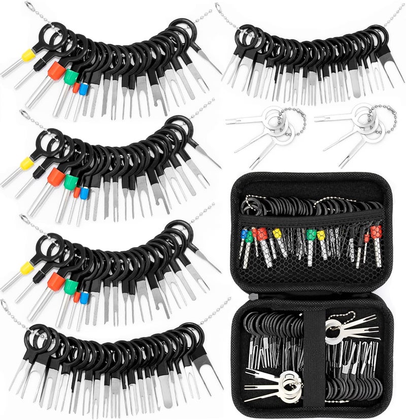 Vignee 60pcs Terminal Removal Tool kit,Pins Terminals Puller Repair Tools for Car Pin Extractor Electrical Wiring Crimp Connectors,Key Extractor Depinning Tool Set - Image 1