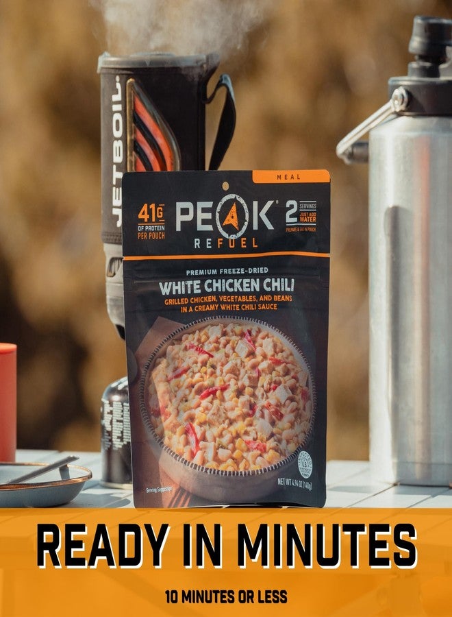 Peak Refuel White Chicken Chili | 41g Protein | 760 Calories | 100% Real Meat | Premium Freeze Dried | Amazing Taste & Quality | Backpacking & Camping & Prepper Food | 2 Servings - Image 4