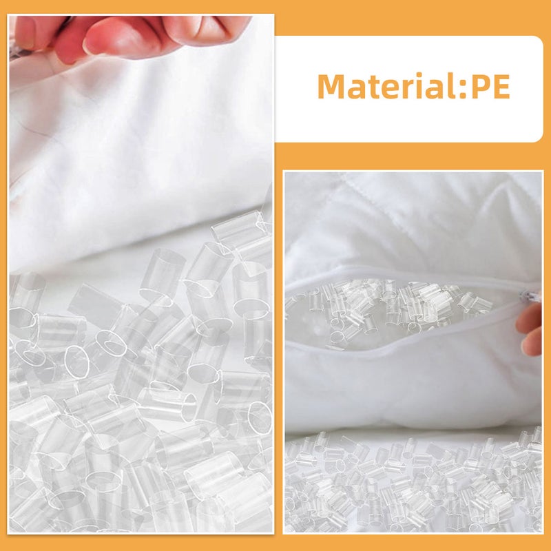 Clear Pillow Filling Tube: High Elasticity Pe Pillow Stuffing Inserts For Neck Support Replacement Stuffing For Bed Pillows Workers Students Seniors 500 G - Image 4