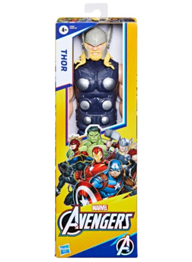 Hasbro Marvel مجسم عمل هاسبرو مارفل أفنجرز سلسلة تيتان هيرو ثور بطول 12 بوصة - Image 2