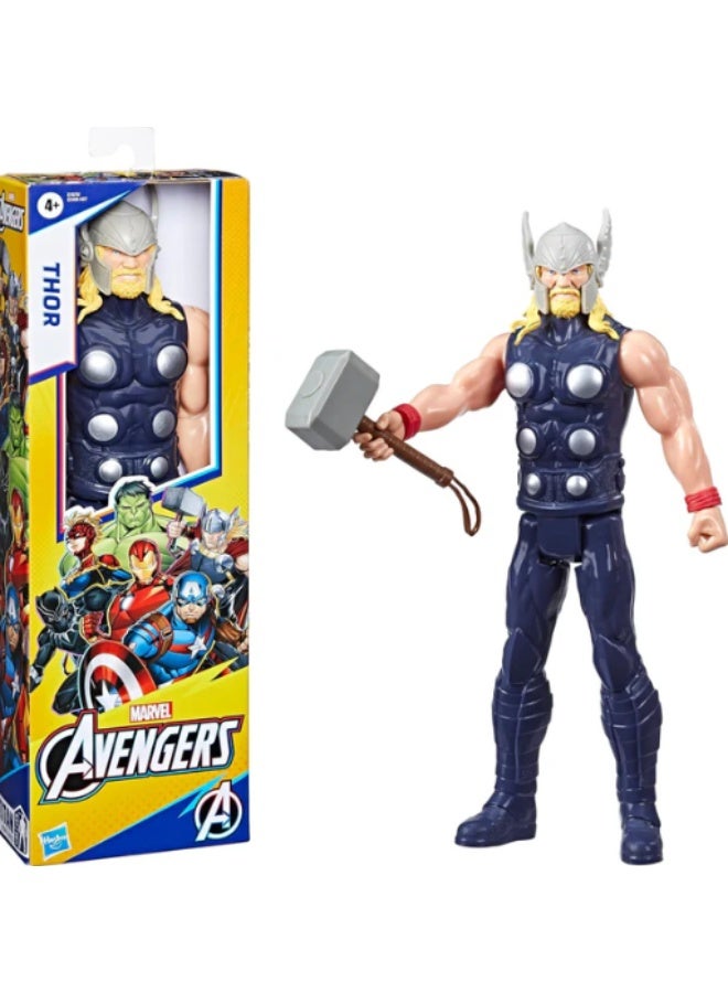Hasbro Marvel مجسم عمل هاسبرو مارفل أفنجرز سلسلة تيتان هيرو ثور بطول 12 بوصة - Image 3