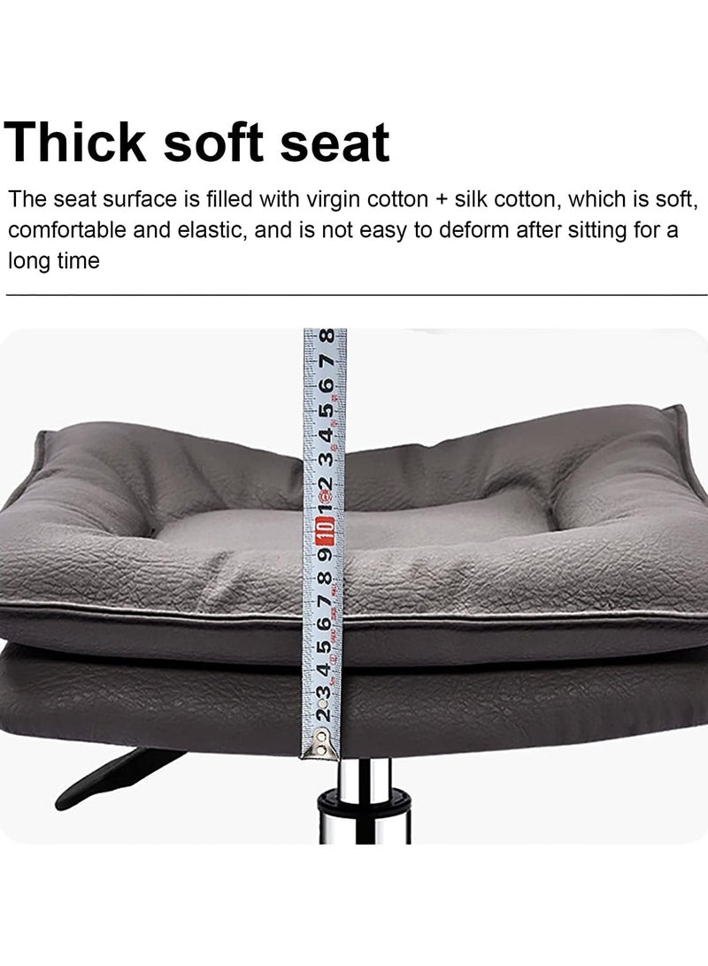 360° Swivel Bar Stools with Back & Footrest,Adjustable Height Bar Chair Ergonomic Counter Stool,Soft Comfy Barstools Armless Dining Chair for Kitchen Island Breakfast Dining Room Cafe