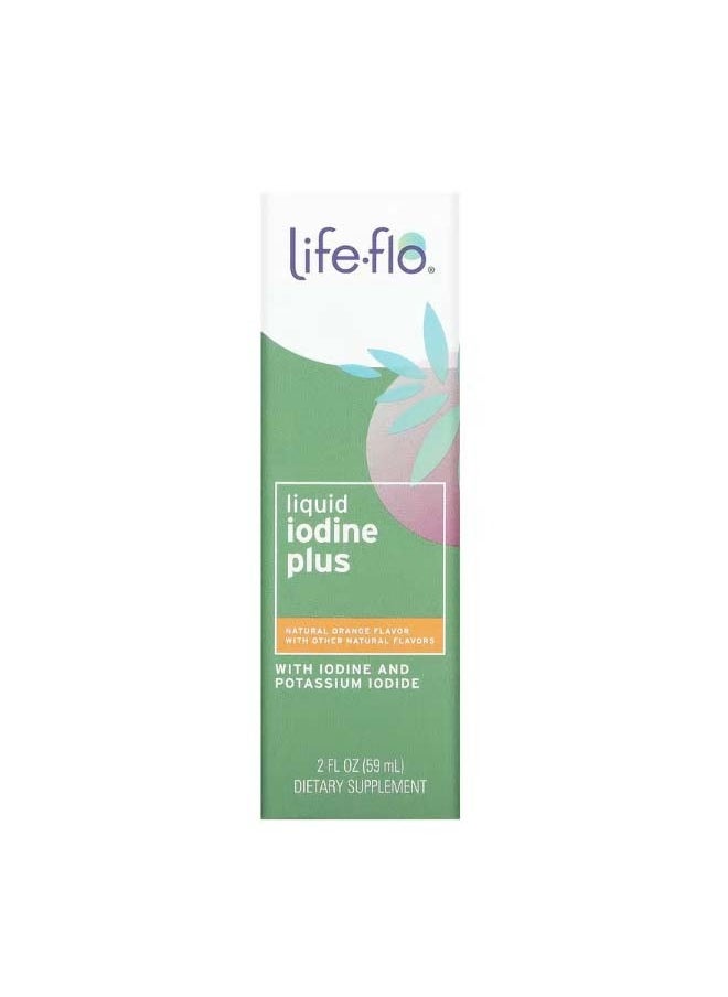 Life-flo Liquid Iodine Plus Natural Orange 2 fl oz 59 ml  - Image 1