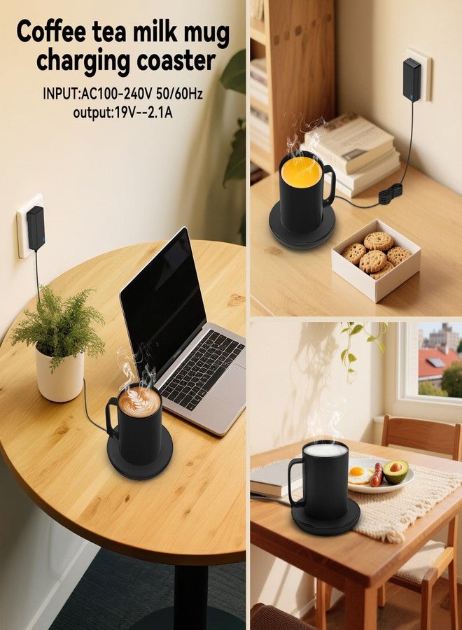 Cisain Replacement Charging Coaster 2 for Temperature Control Smart Mug 2,Mug1,Cisain Mug Power Cord Compatible with Em/BER Smart Cups (Black) - Image 4