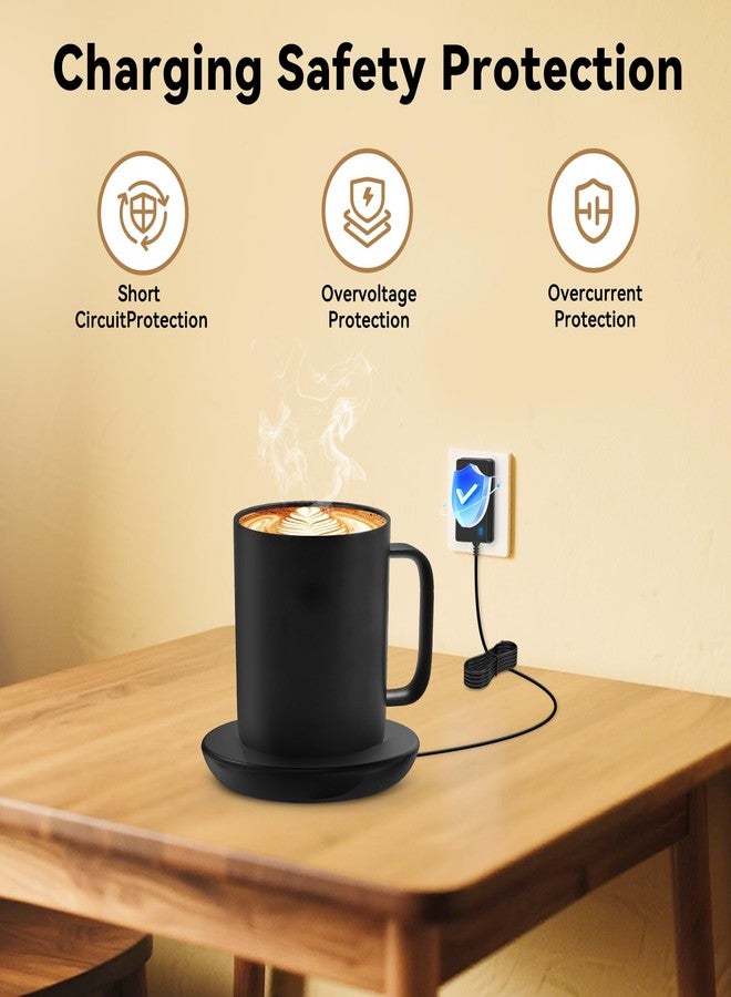 Cisain Replacement Charging Coaster 2 for Temperature Control Smart Mug 2,Mug1,Cisain Mug Power Cord Compatible with Em/BER Smart Cups (Black) - Image 3