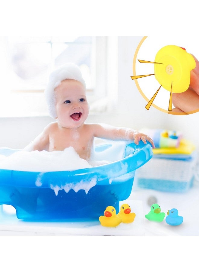 Zhanmai Zhanmai 300 Pcs Mini Rubber Ducks Bulk Colorful Duckies Set Tiny Shower Rubber Bath Toy Float Squeak Bathtub Pool Toy for Party Supplies Shower Birthday Holiday(Colorful) - Image 5