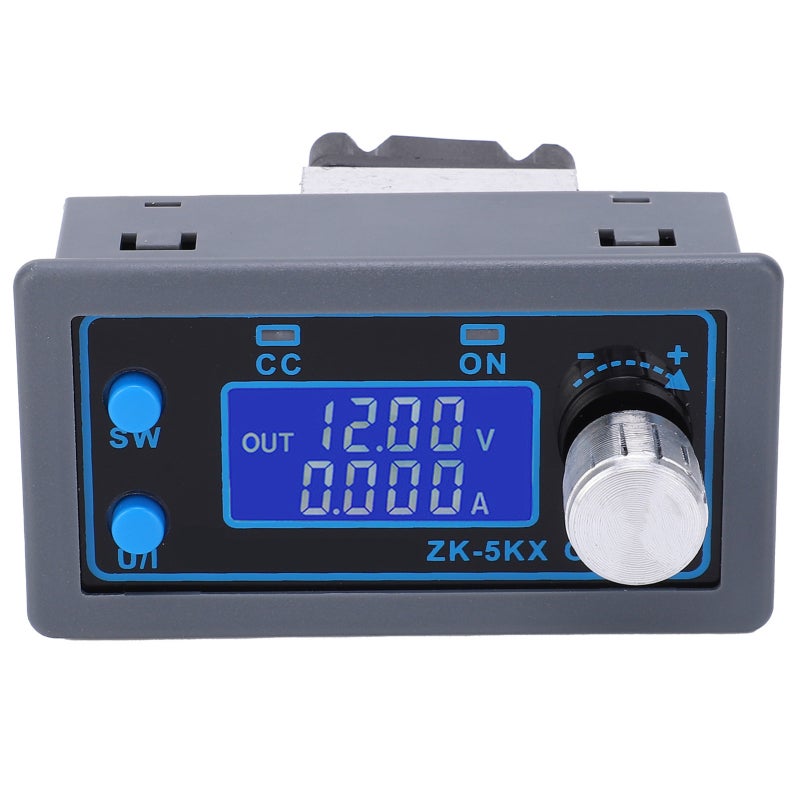Buck Boost Converter: 5-in-1 LCD Display Input/Output Voltage Current Power Capacity Time - Reverse Connection & Anti-Backflow Protection Programmable Power Supply for Lab Battery Charging - Image 1