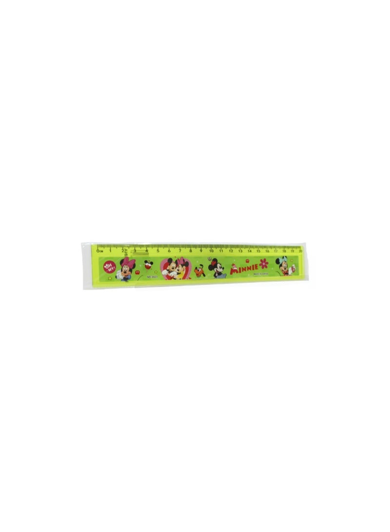 Minnie Mouse Ruler 20cm – Green - Image 1