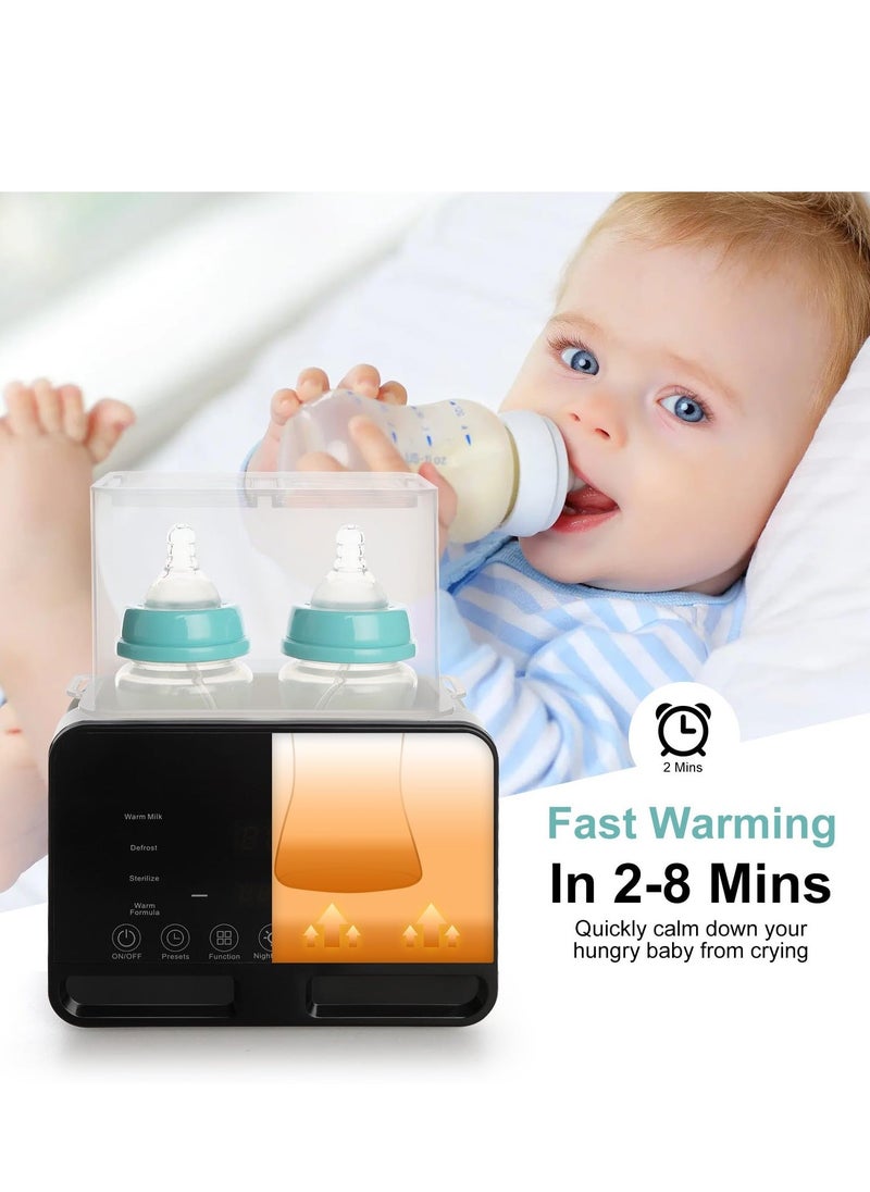 Generic Baby Bottle Warmer Smart Fast Milk Warmer with Timer for Breastmilk and Formula Accurate Temperature Control with Defrost  - Image 2