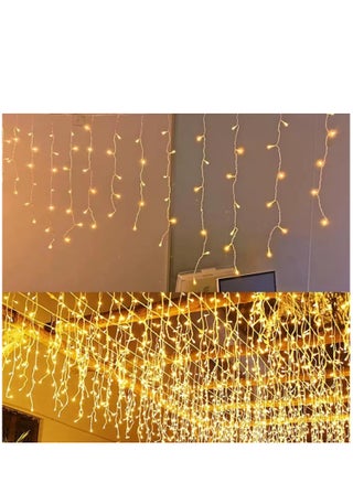 Icicle String Lights, 35Ft/10M, 240 LEDs Waterproof for Bedroom Patio Yard Garden Wedding Party-Outdoor Indoor Decoration Curtain Fairy Hanging Lights String Warm White - pzsku/Z1E78A1AF304A487F5675Z/45/_/1721377772/8f95180e-beb6-4315-a714-8382d1424975