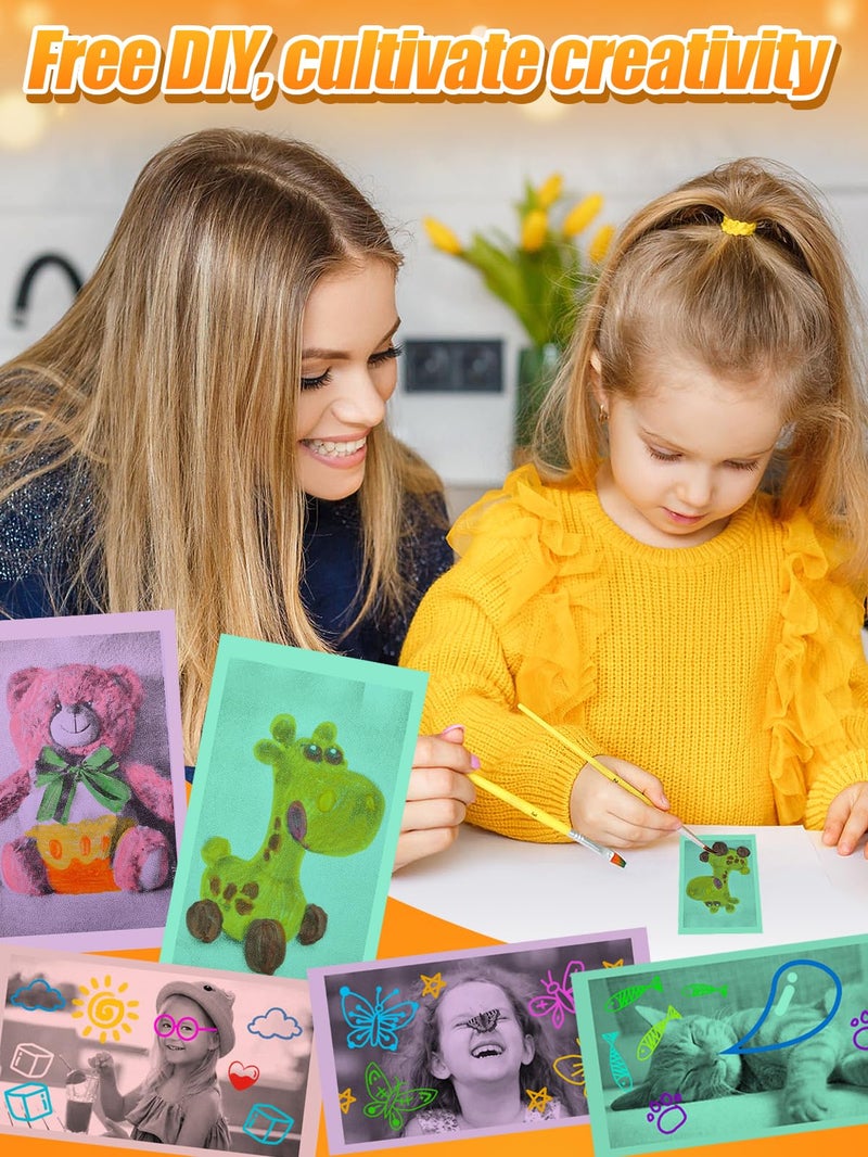 Biubee 9 Rolls Kids Instant Camera Print Refill Paper- Photo Printer Thermal Paper Rolls Instant Print Camera Refill Paper for 4 5 6 7 8 9 10 Year Old Girls Boys Birthday Gifts, Candy Color - Image 4