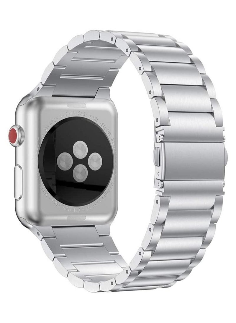 Stainless Steel Strap Metal Bracelet for Apple Watch Series 6/5/4/3/2/SE - 44/42 mm - Image 2