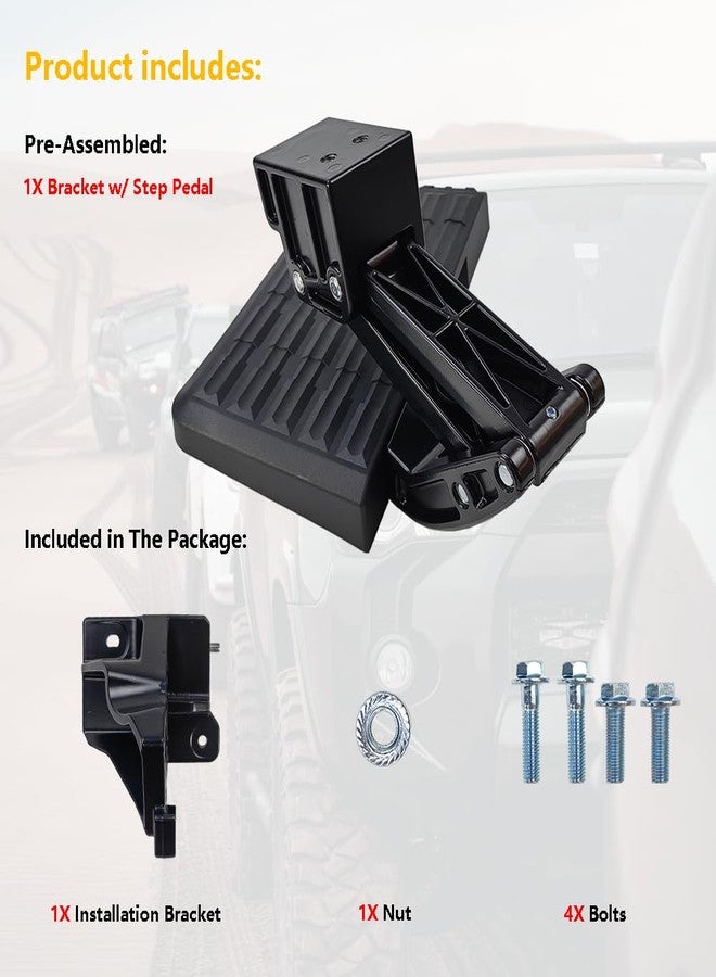 LLNSEAUTO Rear Bed Step Tailgate Bedstep, Folding Truck Step Retractable Bumper Tailgate Step | Fit for Toyota Tundra 2022 2023 2024 | OE# PTS30-34000 - Image 2