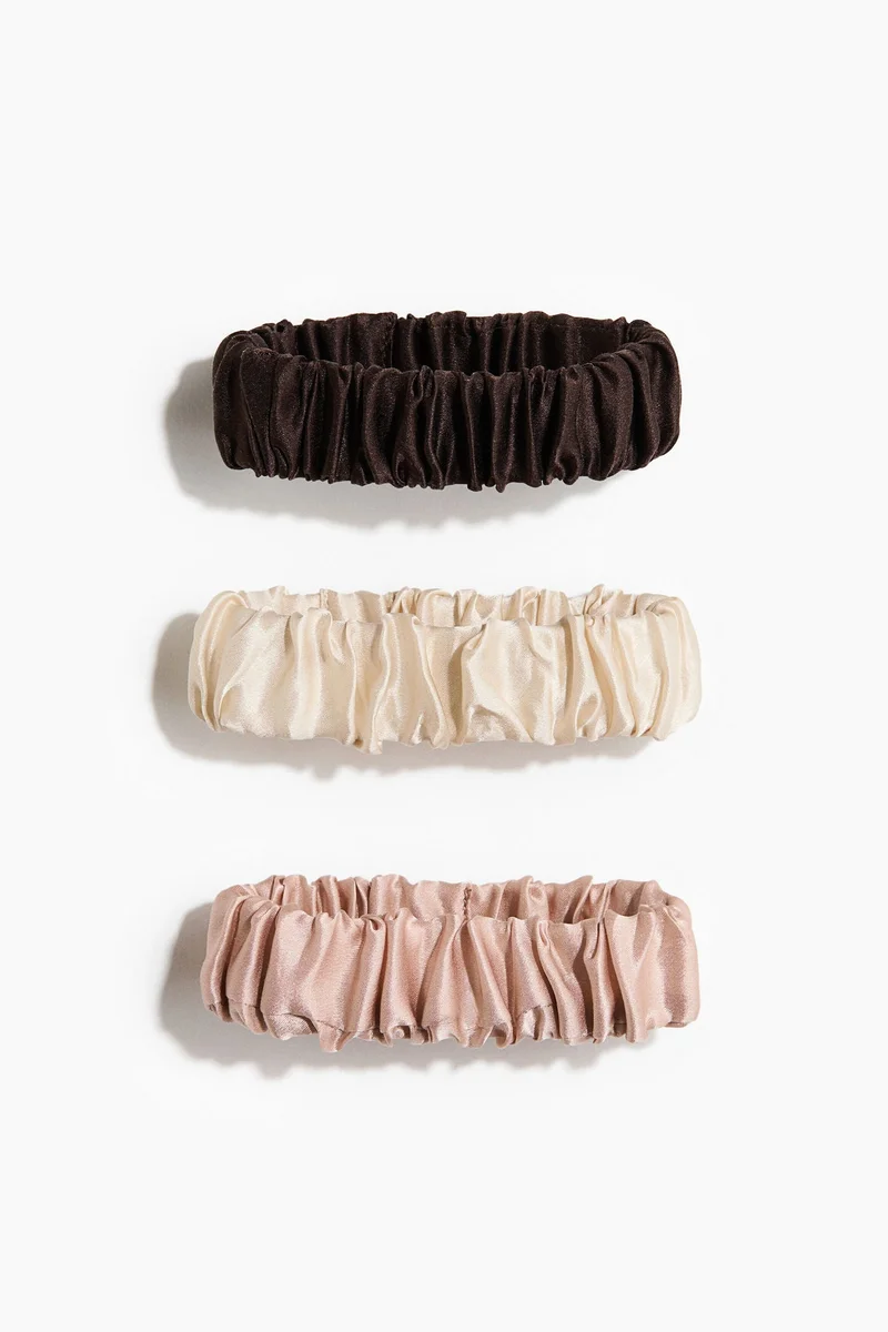 H&M 3-pack silk scrunchies