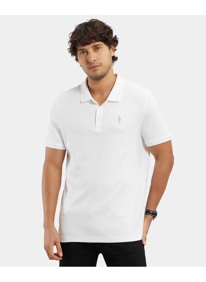 JOCKEY - Jockey Men's Solid Regular Fit Half Sleeved Polo T-Shirt (3912_Pack of 1_White XXL) - Image 1