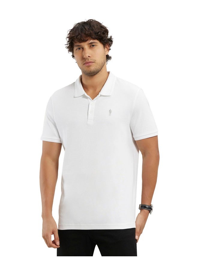 JOCKEY - Jockey Men's Solid Regular Fit Half Sleeved Polo T-Shirt (3912_Pack of 1_White XXL) - Image 1