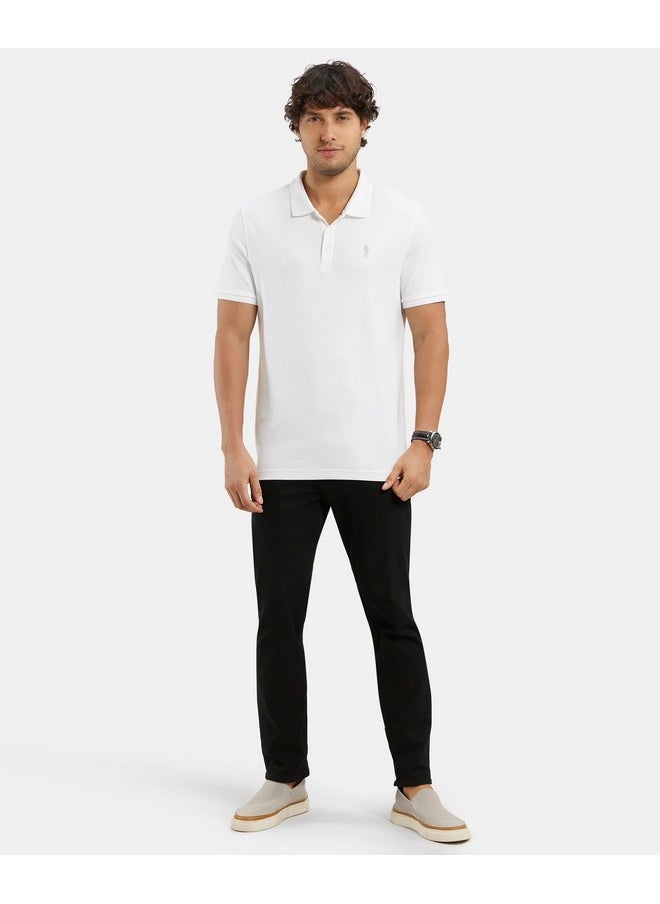 JOCKEY - Jockey Men's Solid Regular Fit Half Sleeved Polo T-Shirt (3912_Pack of 1_White XXL) - Image 1