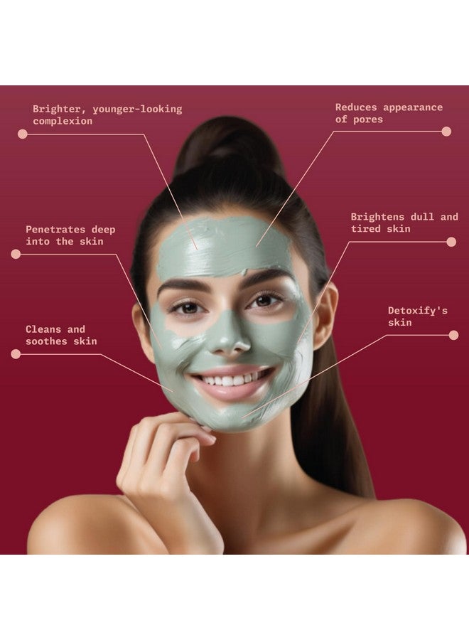 نينغن قناع توهج الوجه من فولرز إيرث (مولتاني ميتي) I غني بمستخلصات الحلبة والكشمش الهندي I خالٍ من التهيج والبارابين I لبشرة أكثر نعومة وامتلاءً I 100 جرام، عنابي - Image 1