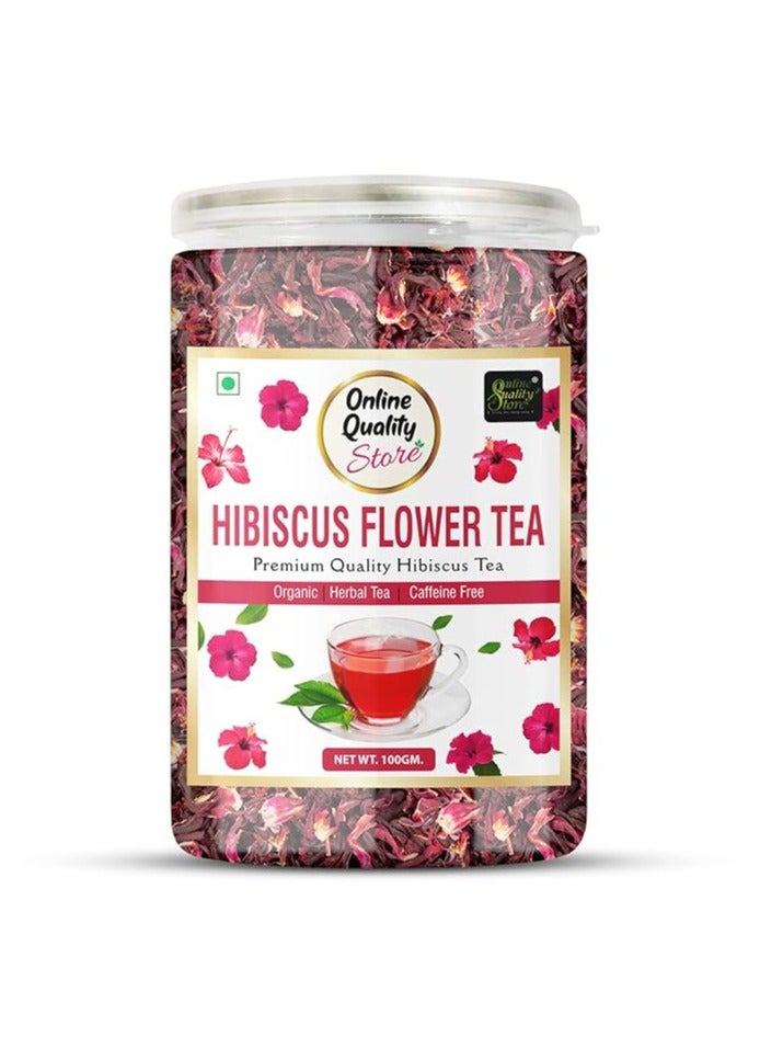Online Quality Store Hibiscus Flower Tea |Herbal | Whole Leaf(100g, Pack of 1) - Image 1