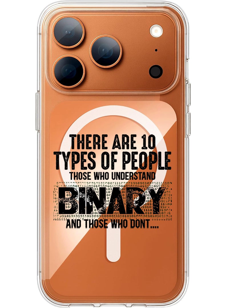 Theodor Magnetic Case for Apple iPhone 17 Pro Max Compatible with MagSafe Wireless Charging, Shockproof Phone Bumper Cover - Binary Black - Image 1