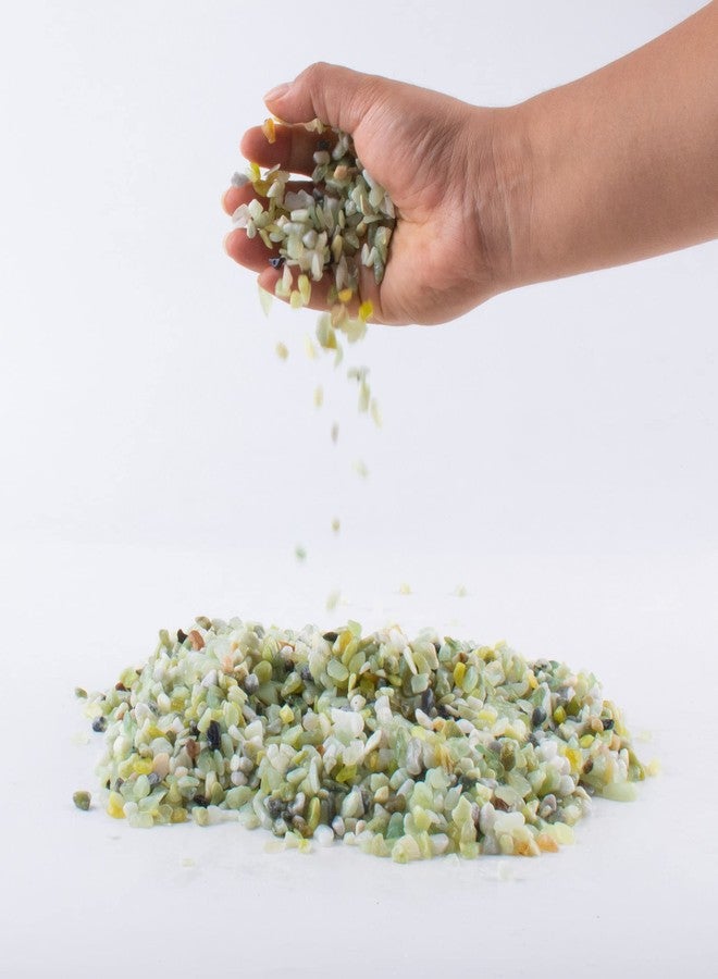 Anothera 3lb Jade Bean Sand Stone-Succulents and Cactus Bonsai DIY Projects Rocks,Decorative Gravel for Plants and Vases Fillers,Terrarium,Fairy Gardening,Natural Stone Top Dressing for Potted Plants (5mm-8mm) - Image 2