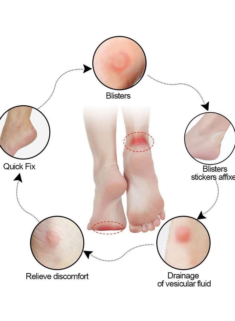 KASTWAVE 15 Pieces Blister Plasters Heel Pad Strips Shape Bandages Toe Prevention,Blister For And Guard Skin Faster Healing Wound - Image 3