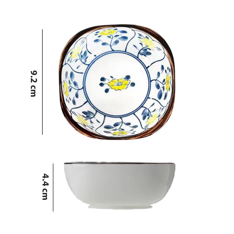 P-PLUS INTERNATIONAL Small Dip Bowls Set Sauce Dish Bowls Mini Bowl for Side Dish Ketchup Soy BBQ Sushi (Random Pattern, Set of 6) - Image 2