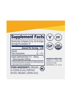 Vimergy Goldenseal extract Dietary Supplement 115ml 3.88 fl oz  - Image 2