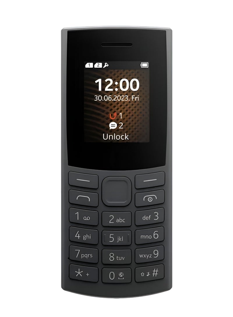 بورتوني هاتف Nokia 106 ثنائي الشريحة 4G 2023 بلوحة مفاتيح كبيرة وبطارية طويلة الأمد وراديو FM لاسلكي ومشغل MP3 وفتحة لبطاقة MicroSD فحمي - Image 2