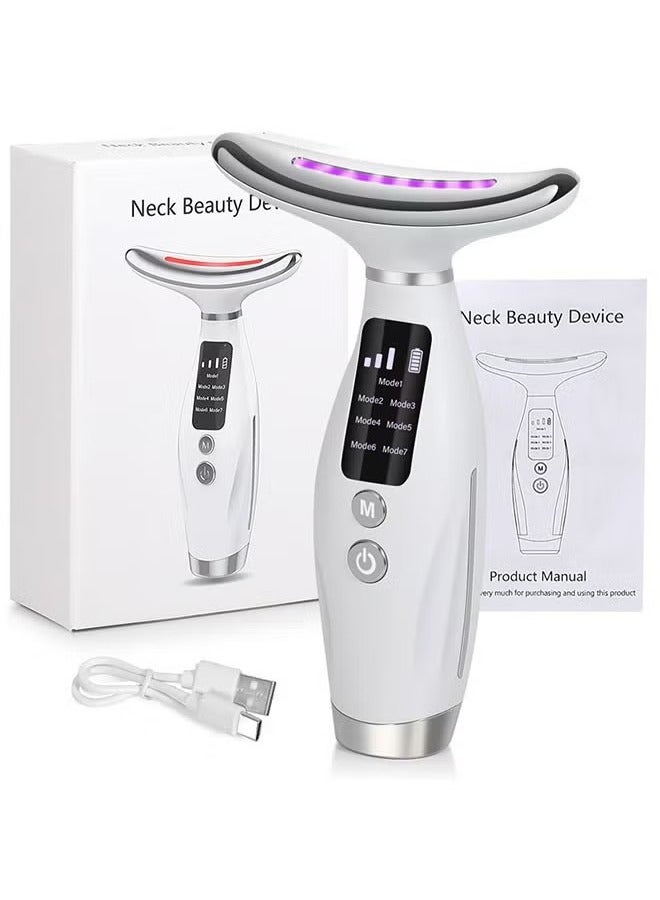 Sthxyfaith Premium 7-in-1 Red Light Therapy Face & Neck Massager LED Skin Rejuvenation & Wrinkle Removal Tool | Anti-Aging Facial Massager for Youthful, Radiant Skin | Smooth, Glowing Skin Treatment for All Skin Types - Image 1