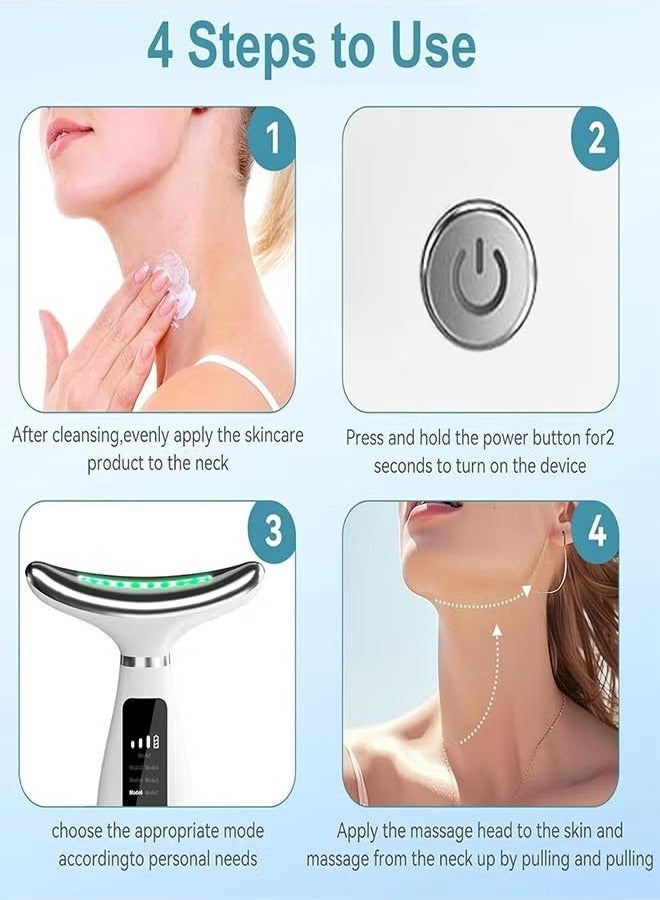 Sthxyfaith Premium 7-in-1 Red Light Therapy Face & Neck Massager LED Skin Rejuvenation & Wrinkle Removal Tool | Anti-Aging Facial Massager for Youthful, Radiant Skin | Smooth, Glowing Skin Treatment for All Skin Types - Image 3