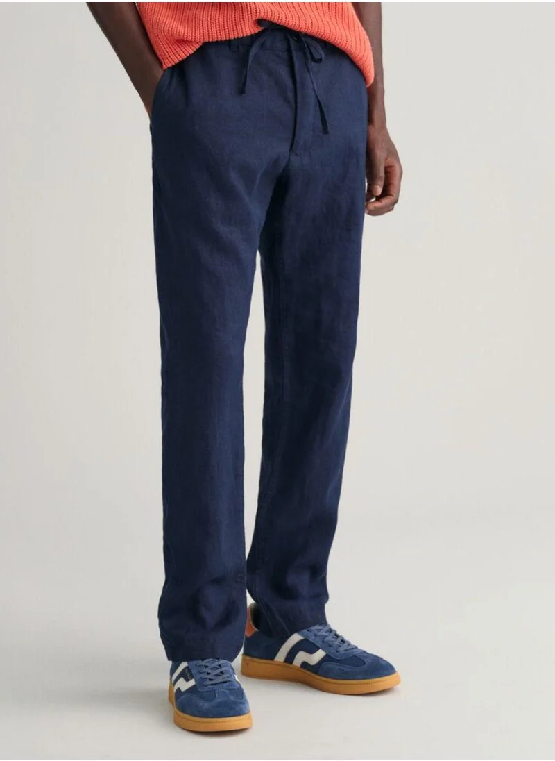 GANT Gant Relaxed Fit Linen Drawstring Pants