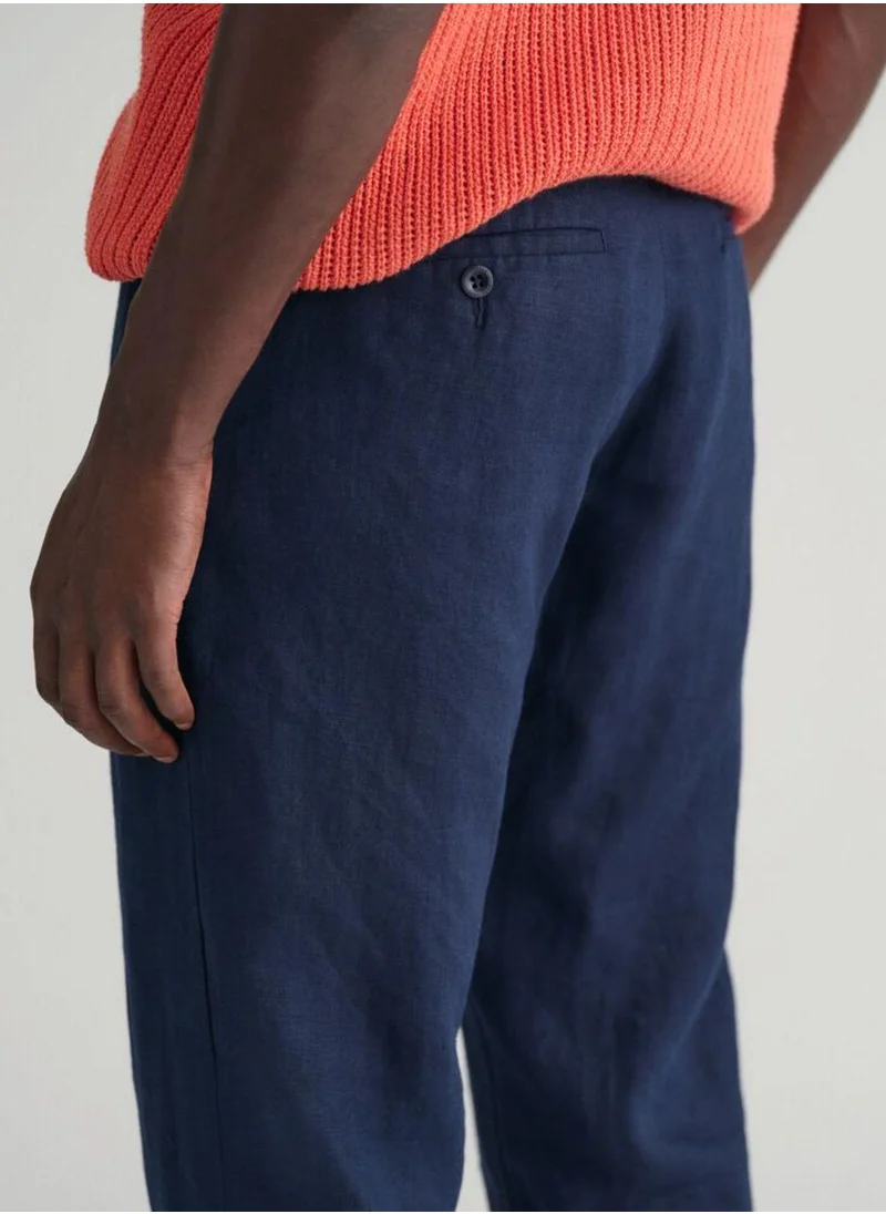 GANT Gant Relaxed Fit Linen Drawstring Pants
