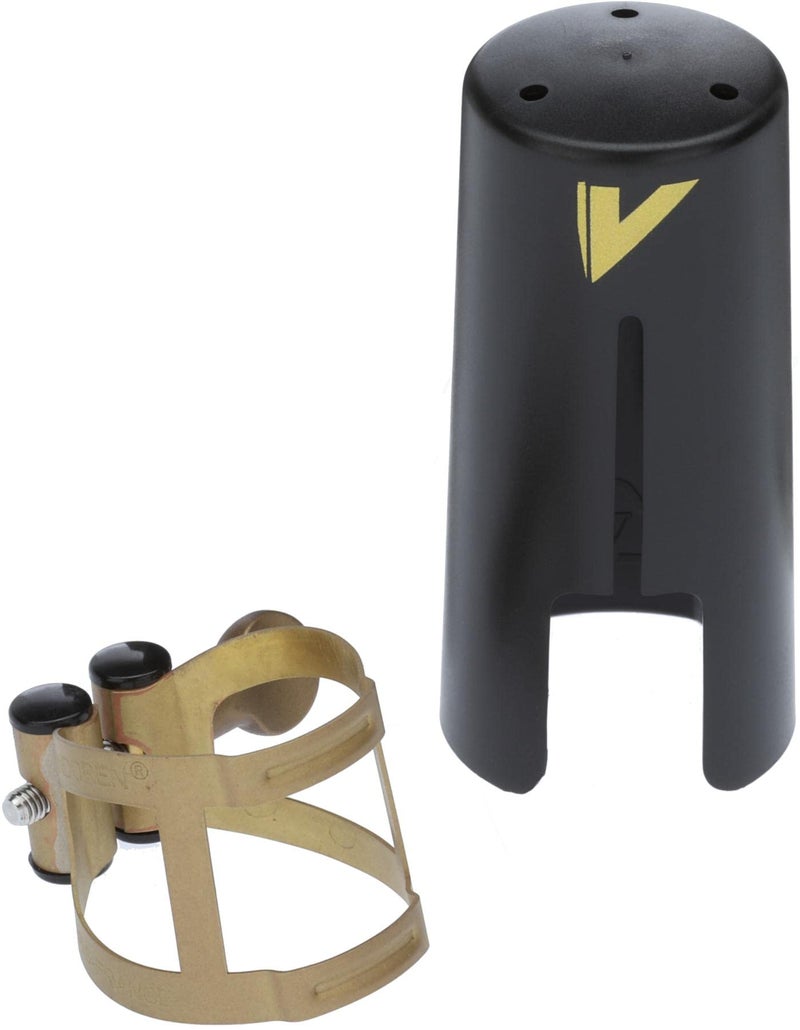Vandoren رباط فاندورين LC56AP M/O وغطاء بلاستيكي لساكسفون السوبرانو؛ تشطيب ذهبي قديم - Image 4