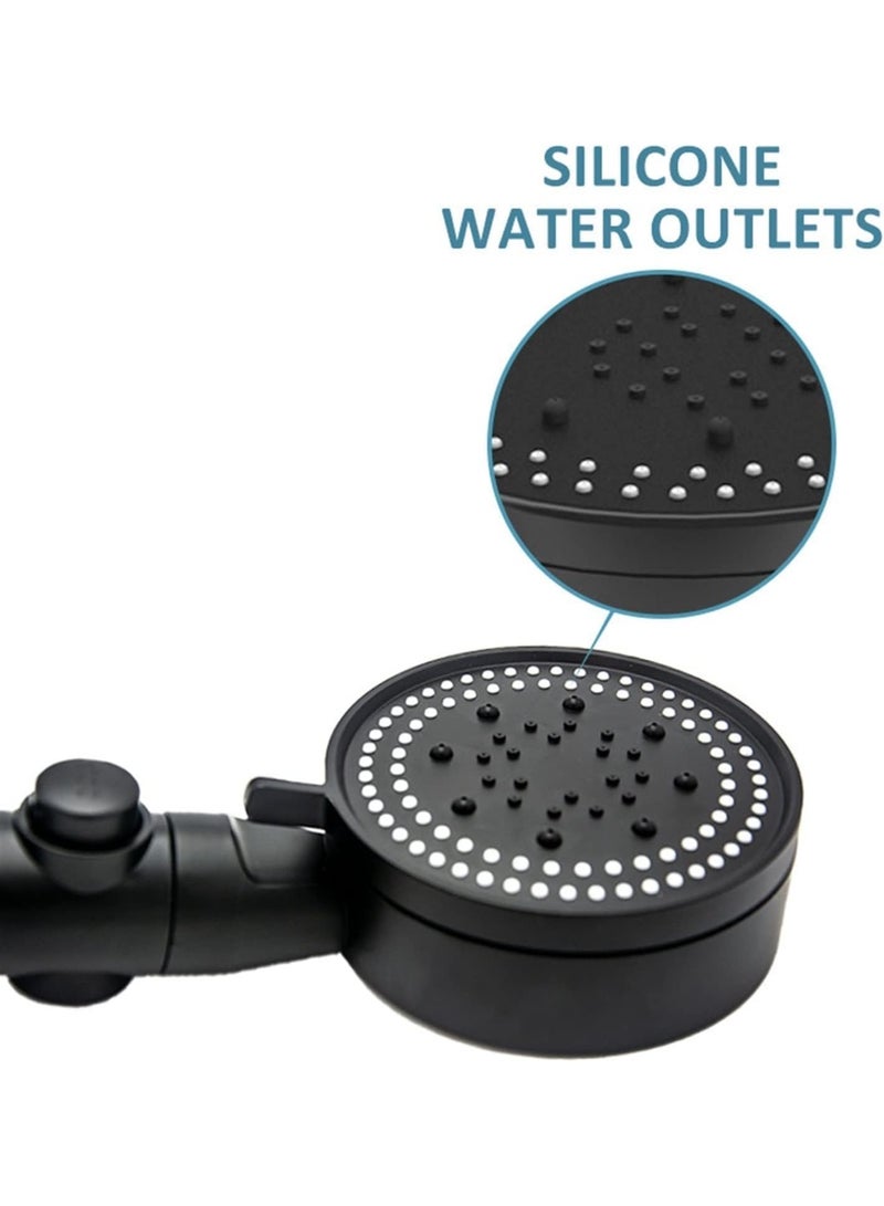 Bathroom shower head with five water pumping modes different forms  - Image 2