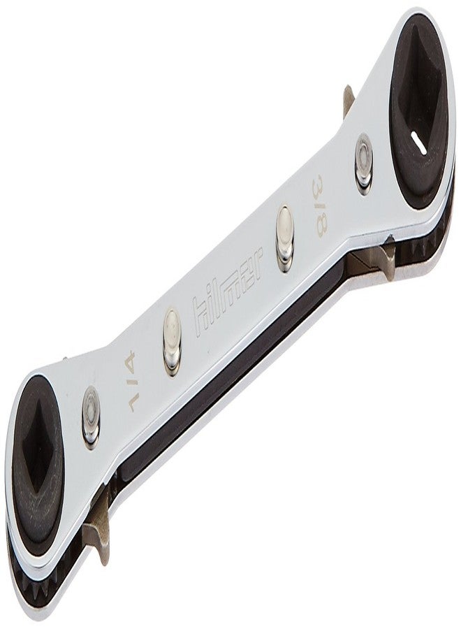 Hilmor Straight Service Racheting Wrench 1/4", 3/16", 3/8", 5/16" Square Hex, SWS 1839042 - Image 1
