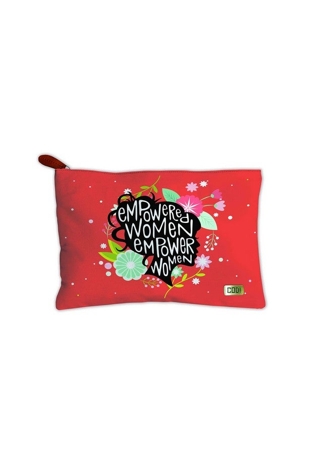 Paper Plane Design Multipurpose Canvas Pouch for Travel, Cosmetic,Office, Stationary, Gadgets, Money Purpose, Handbag. - Design 3 - Image 1