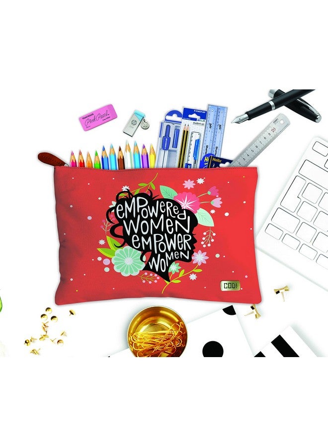 Paper Plane Design Multipurpose Canvas Pouch for Travel, Cosmetic,Office, Stationary, Gadgets, Money Purpose, Handbag. - Design 3 - Image 4