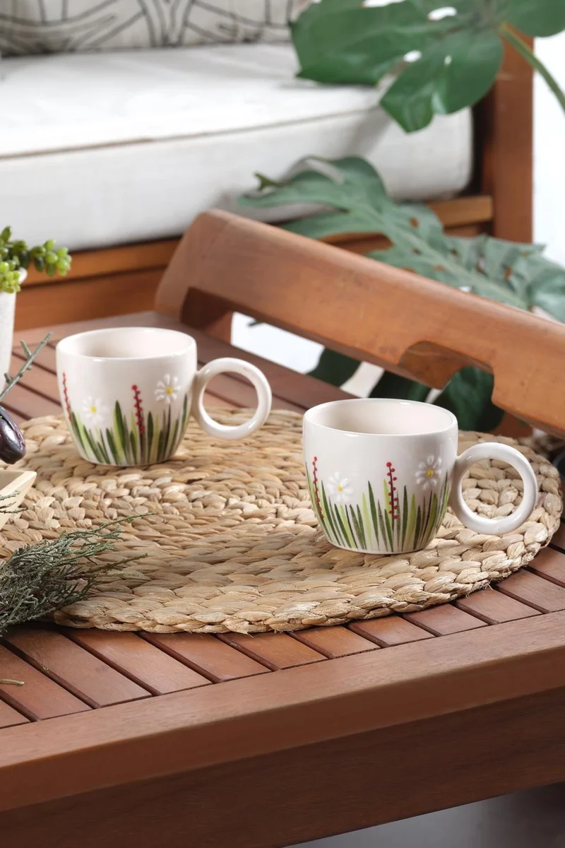 Znp Home Bow | Handmade Ceramic Mug Cup Cup Mug Ceramic Double Turkish Coffee Cup